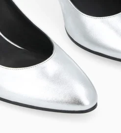 FREE LANCE Paris Escarpin - Mirri 65 - Cuir métallisé - Argent Cheap