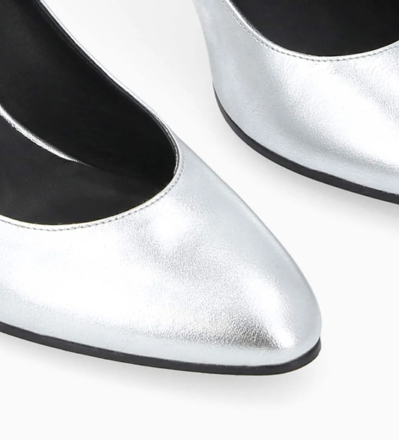 FREE LANCE Paris Escarpin - Mirri 65 - Cuir métallisé - Argent Cheap
