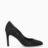 FREE LANCE Paris Escarpin - Mirri 85 - Toile pailletée - Onyx/Noir Online
