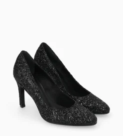 FREE LANCE Paris Escarpin - Mirri 85 - Toile pailletée - Onyx/Noir Online