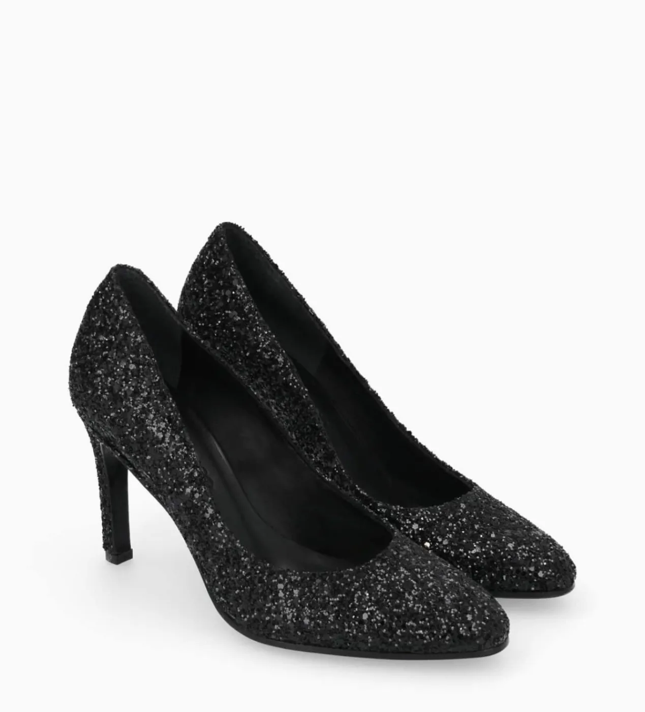 FREE LANCE Paris Escarpin - Mirri 85 - Toile pailletée - Onyx/Noir Online