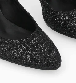 FREE LANCE Paris Escarpin - Mirri 85 - Toile pailletée - Onyx/Noir Online