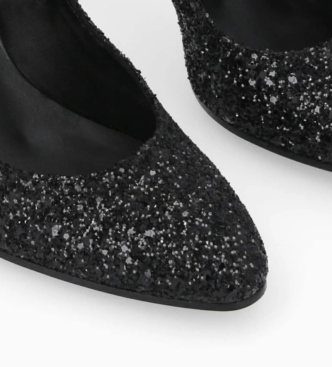 FREE LANCE Paris Escarpin - Mirri 85 - Toile pailletée - Onyx/Noir Online