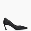 FREE LANCE Paris Escarpin - Rosie 65 - Cuir veau velours pailleté - Noir Flash Sale