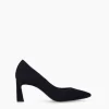 FREE LANCE Paris Escarpin à talon à bout pointu - Iris 65 - Cuir velours - Marine Online