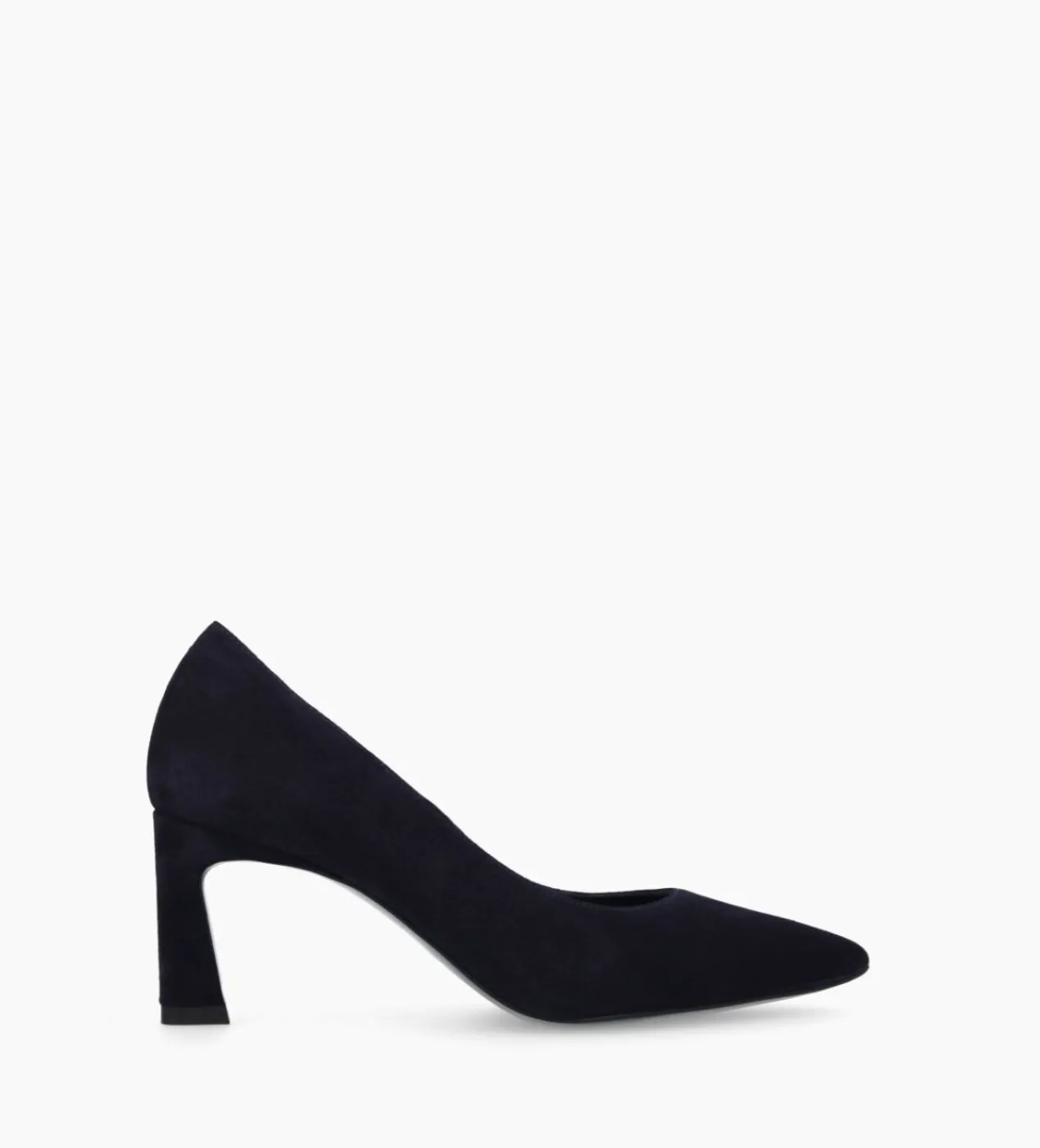FREE LANCE Paris Escarpin à talon à bout pointu - Iris 65 - Cuir velours - Marine Online