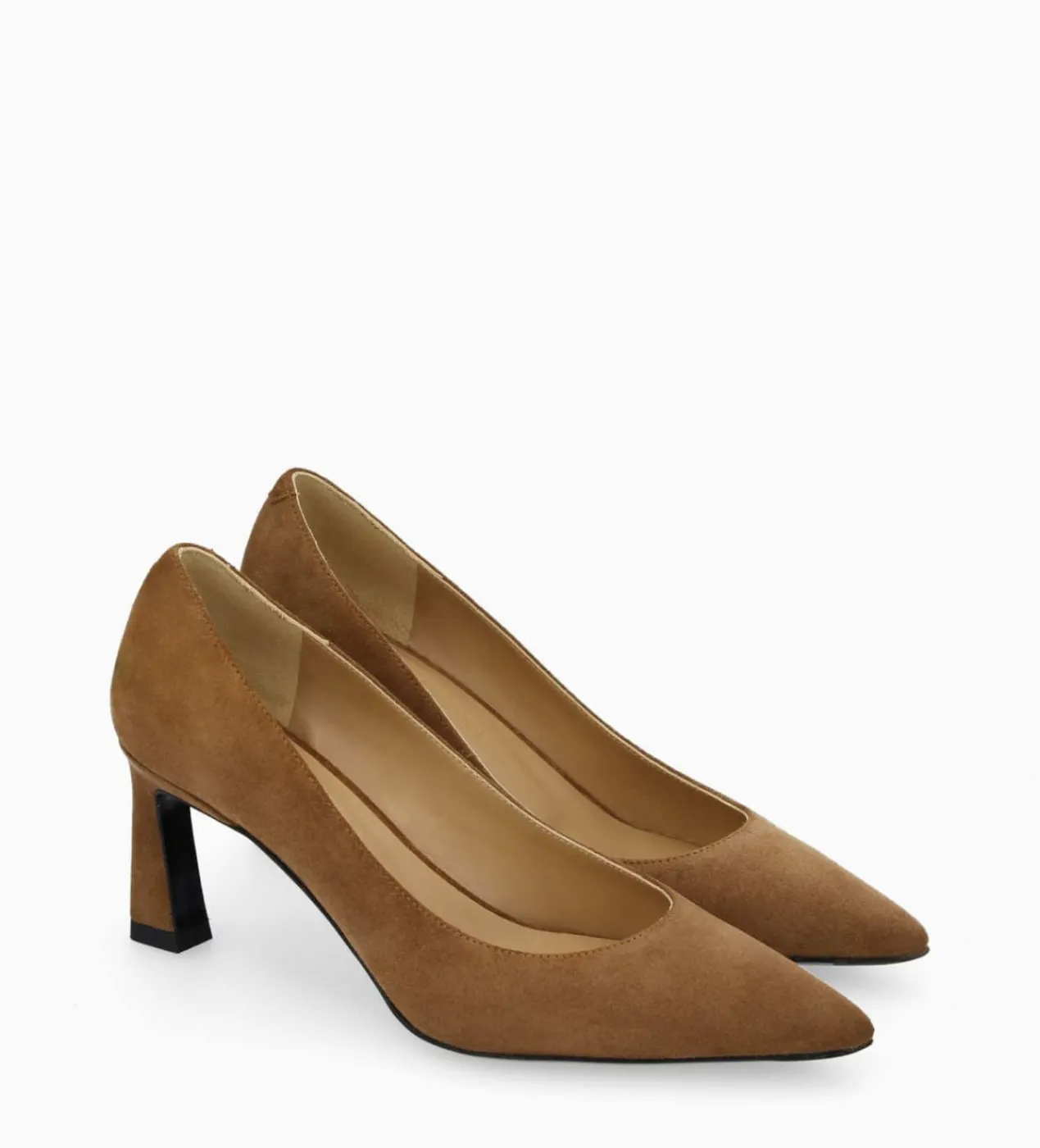 FREE LANCE Paris Escarpin à talon à bout pointu - Iris 65 - Cuir velours - Brun Clearance