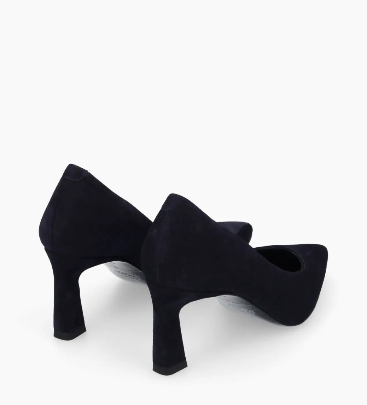 FREE LANCE Paris Escarpin à talon à bout pointu - Iris 65 - Cuir velours - Marine Online