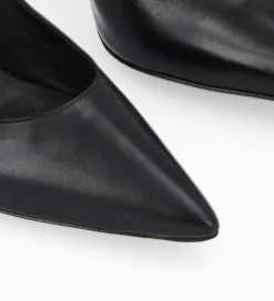 FREE LANCE Paris Escarpin à talon à bout pointu - Iris 85 - Cuir de veau lisse/Cuir imprimé serpent - Noir Hot
