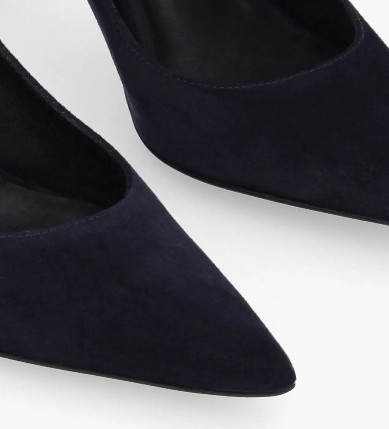 FREE LANCE Paris Escarpin à talon à bout pointu - Iris 65 - Cuir velours - Marine Online