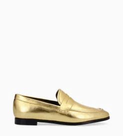 FREE LANCE Paris Mocassin - Anaïs - Cuir métallisé - Or Store