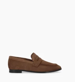 FREE LANCE Paris Mocassin - Anaïs - Cuir velours - Brun Best Sale