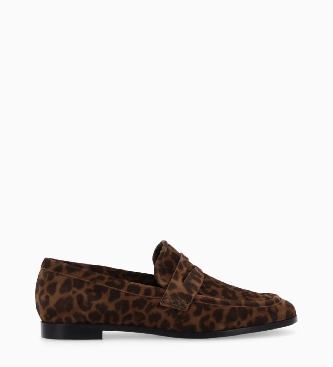 FREE LANCE Paris Mocassin - Anaïs - Cuir velours - Léopard Cheap