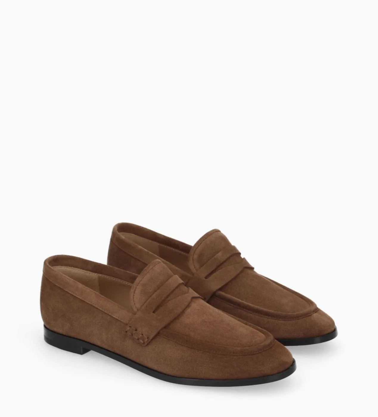 FREE LANCE Paris Mocassin - Anaïs - Cuir velours - Brun Best Sale