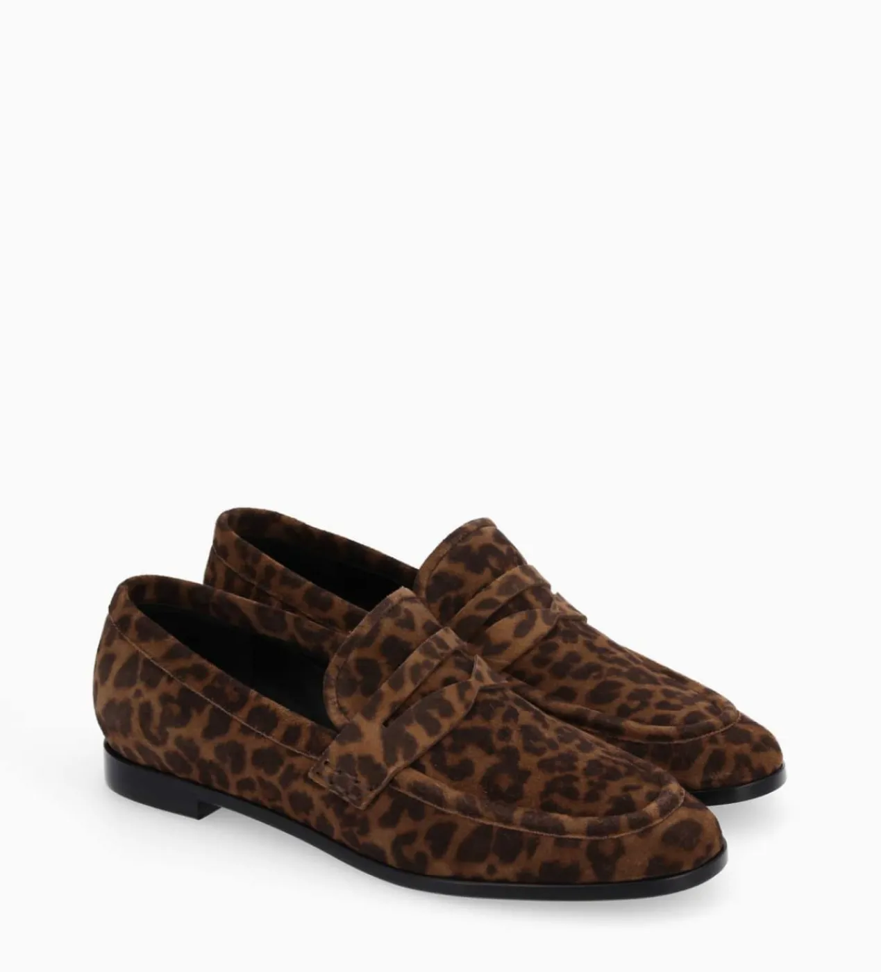 FREE LANCE Paris Mocassin - Anaïs - Cuir velours - Léopard Cheap