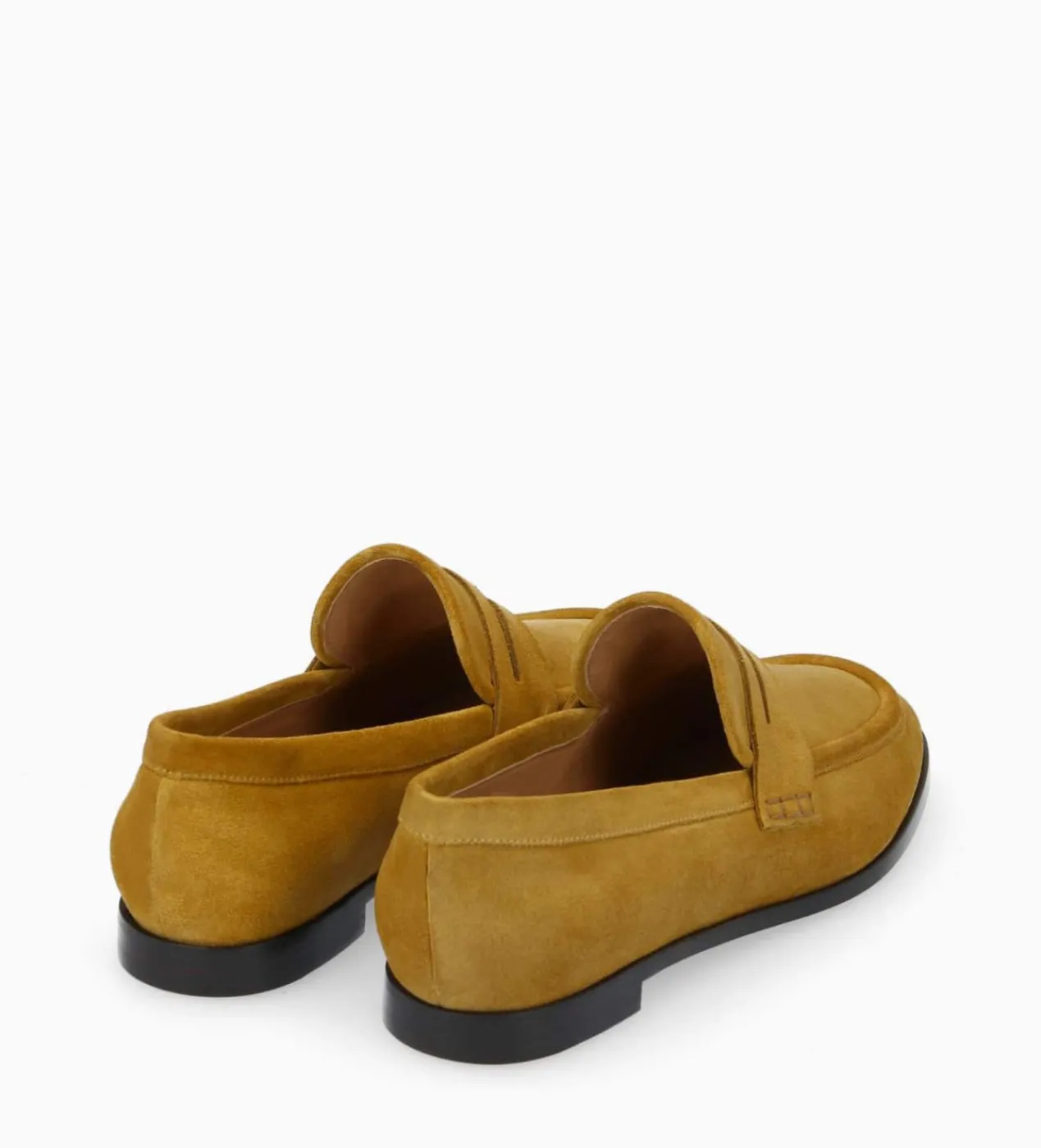 FREE LANCE Paris Mocassin - Anaïs - Cuir velours - Moutarde Outlet