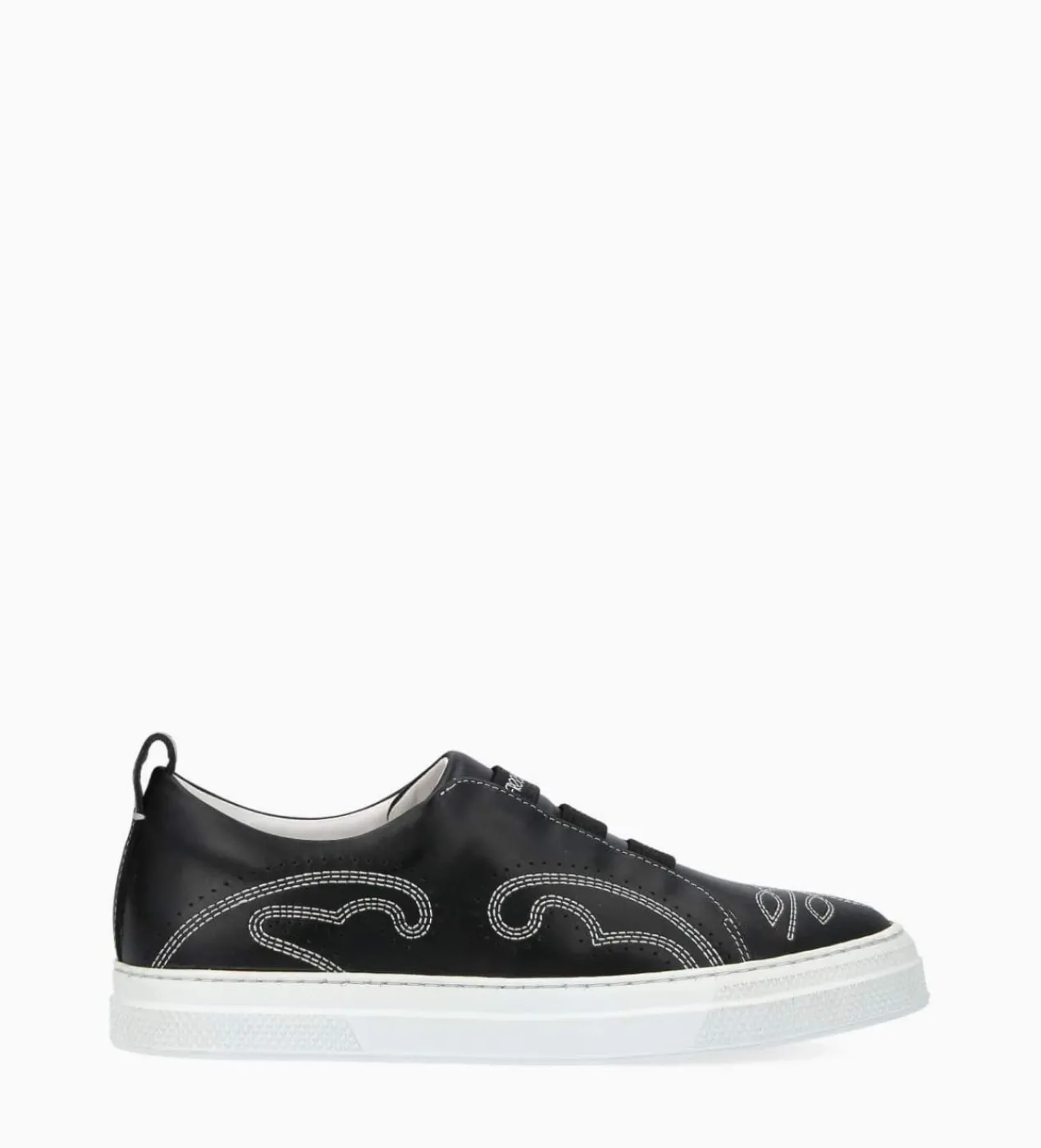 FREE LANCE Paris Sneaker - Panic - Cuir lisse - Noir Clearance